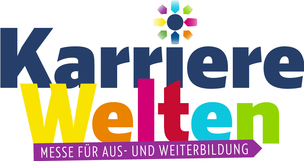 Das bunte Logo der KarrierWelten. 